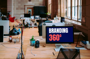 Apple Display on the wooden table in the office_Page 6_12 from Whiite Modern Good Books Gone Bad Book Cover (A5 Document)